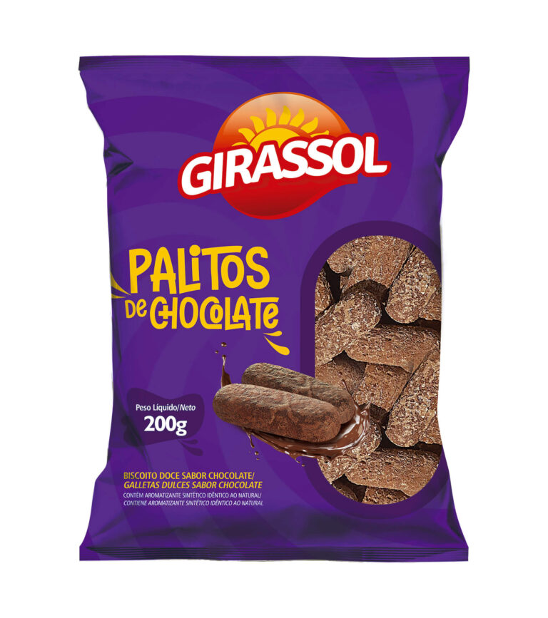 Biscoito Palitos Chocolate